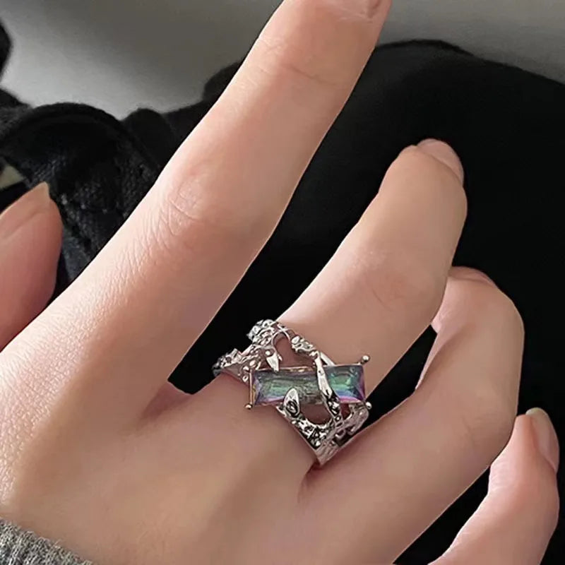 Best Sellers! Hollow out retro geometric ring