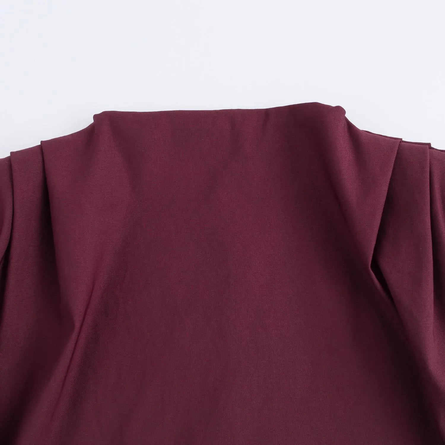 Fashion Shoulderless European American Style Top Simple Pleated Decorative New Arrivals