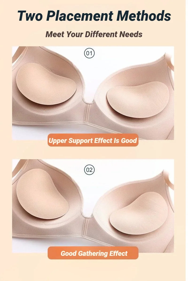 Women Thicker Breathable Sponge Bra Pad Push Up Padded Bikinis Swimsuit Swimwear Bikini Chest Set Bikini