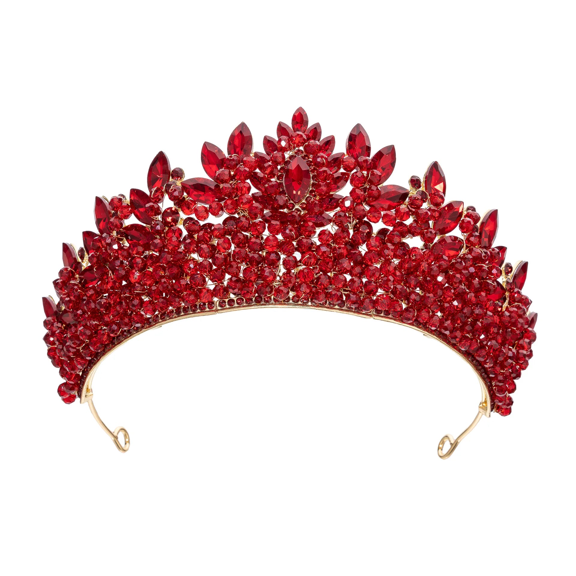 New Arrivals colorful pink crown and headband with beads tiara