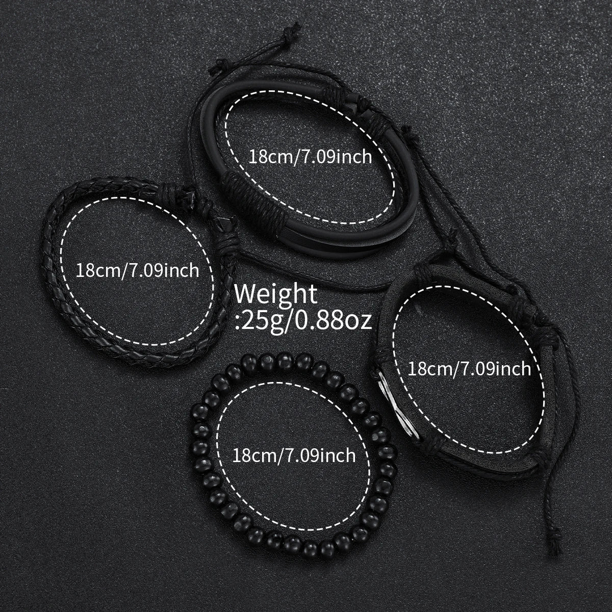 4/5PCS Fashion Men's Watches Man Business Quartz Wristwatch Vintage Leather Bracelets Set Reloj Hombre(Without Box)