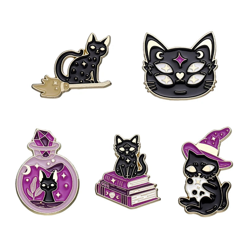 Best Sellers Enamel Pins Custom Set Anime Tarot Oil Painting Frog Witch Brooches Lapel Badges Punk Goth Jewelry