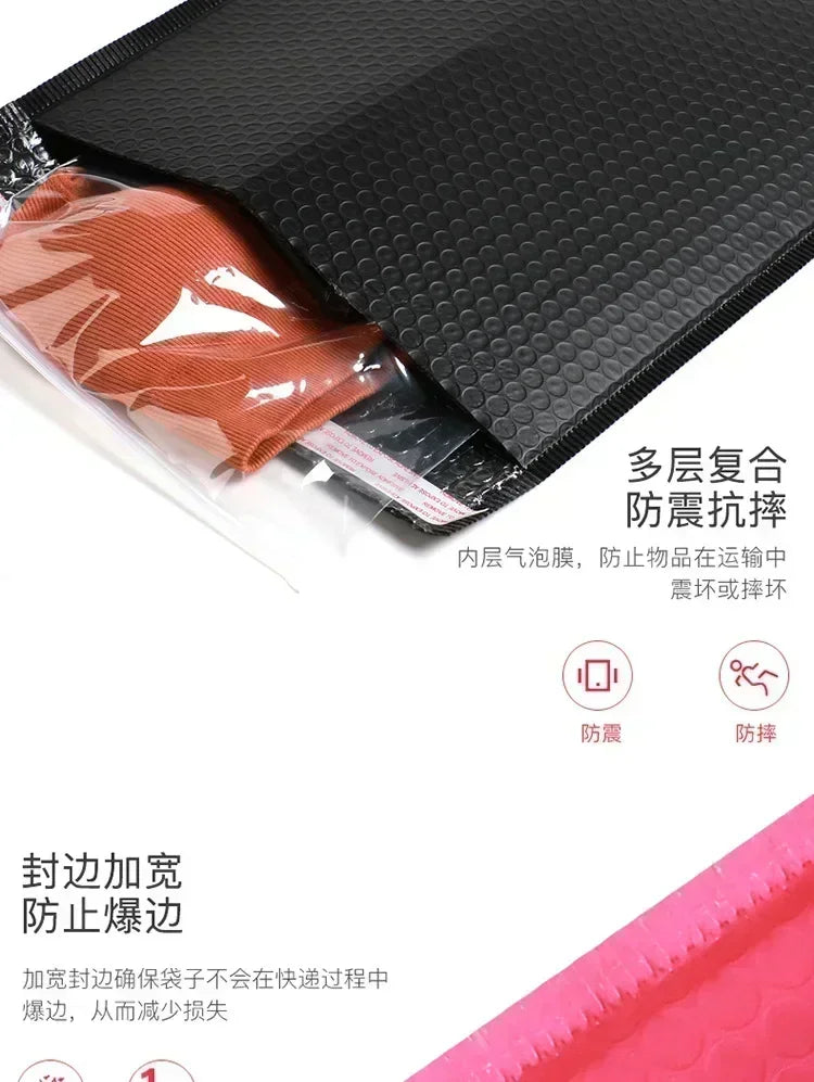 10pcs/bag Color Bubble Envelope Bag Express Package Foam Bag Matte Co Extruded Film Bubble Bag