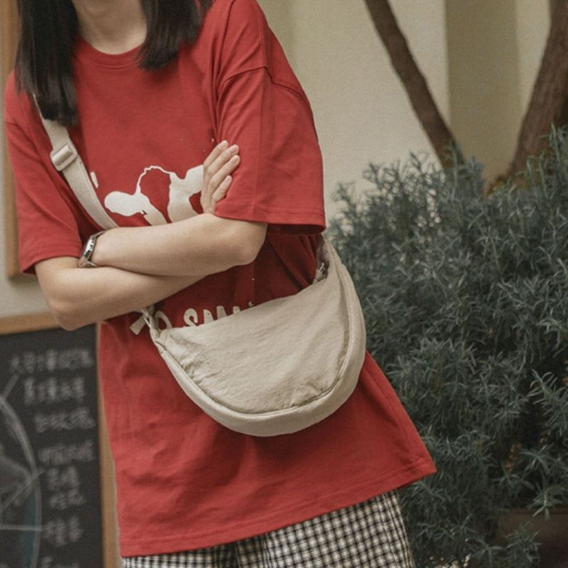 Casual Nylon Hobos Crossbody Bag for Women Men Shoulder Bags Large Capacity Tote Lady Travel Shopper Bag Female Purses