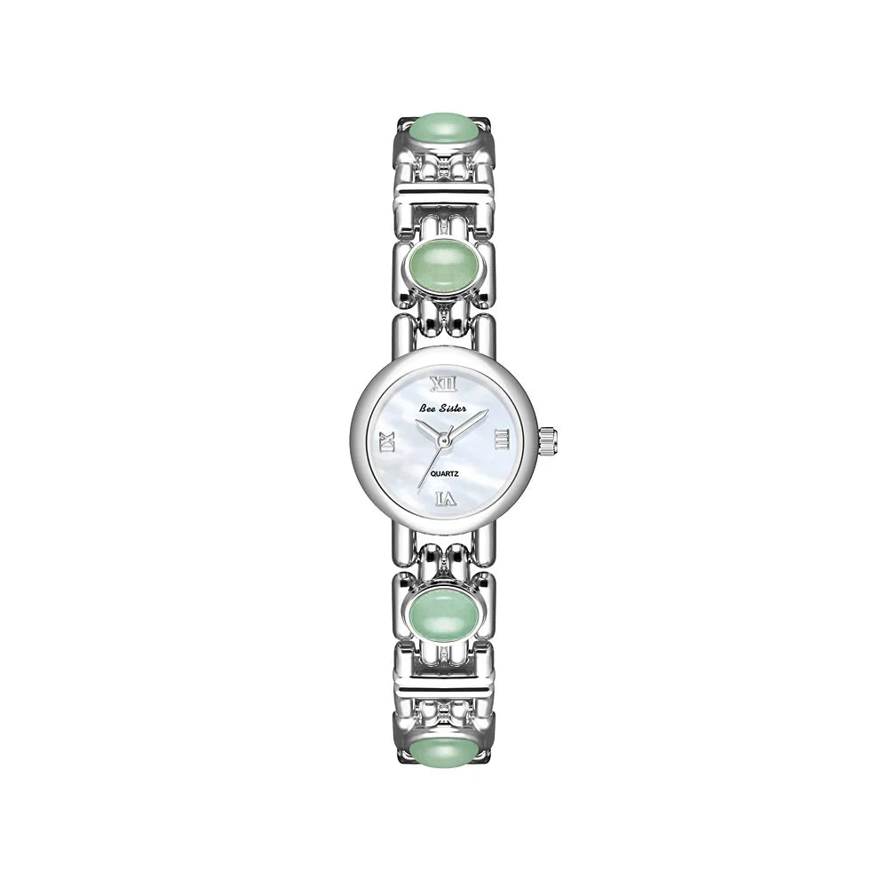Light Luxury Women's Watches Aurora Natural Shell High Quality Bracelet Quartz Wristwatch Roman Numerals Round Dial Woman Watch