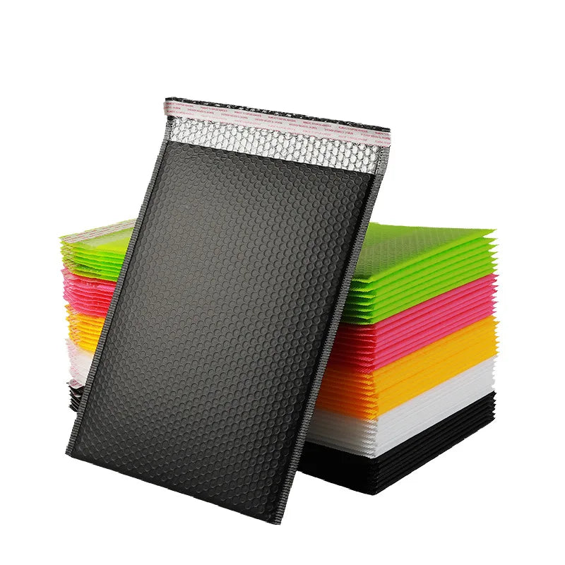 10pcs/bag Color Bubble Envelope Bag Express Package Foam Bag Matte Co Extruded Film Bubble Bag