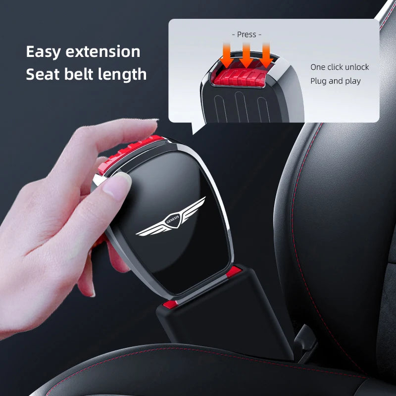Car Interior Seat belt Clip Metal Extenders Car Accessories For Genesis G80 GV70 GV80 GV60 G70 Essentia Neolun G90 GV90 X
