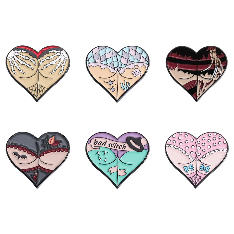 Best Sellers Enamel Pins Custom Set Anime Tarot Oil Painting Frog Witch Brooches Lapel Badges Punk Goth Jewelry