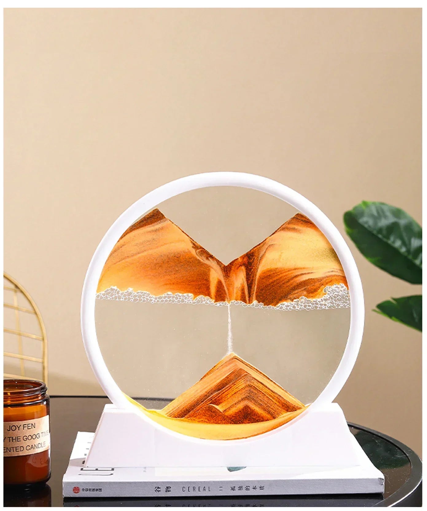 Sandscape Kinetic Sand Art Frame Quicksand 3D Dynamic Liquid Hourglass Moving Sand Painting Flowing Sand Office Home Decor Gifts