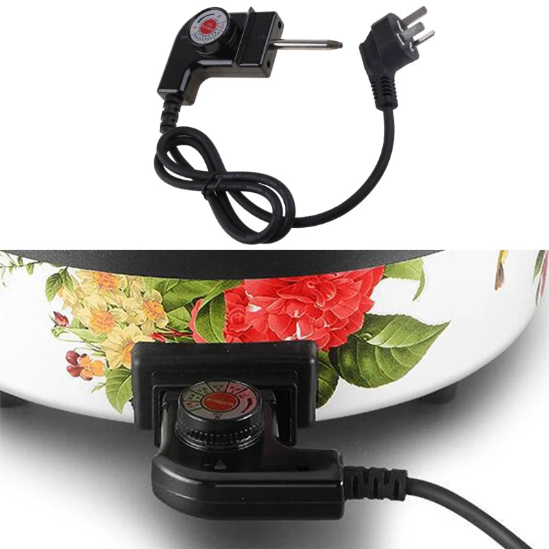 Electric Griddle Heat Control Power Cord US/UK/EU/CN Plug Strong Connection
