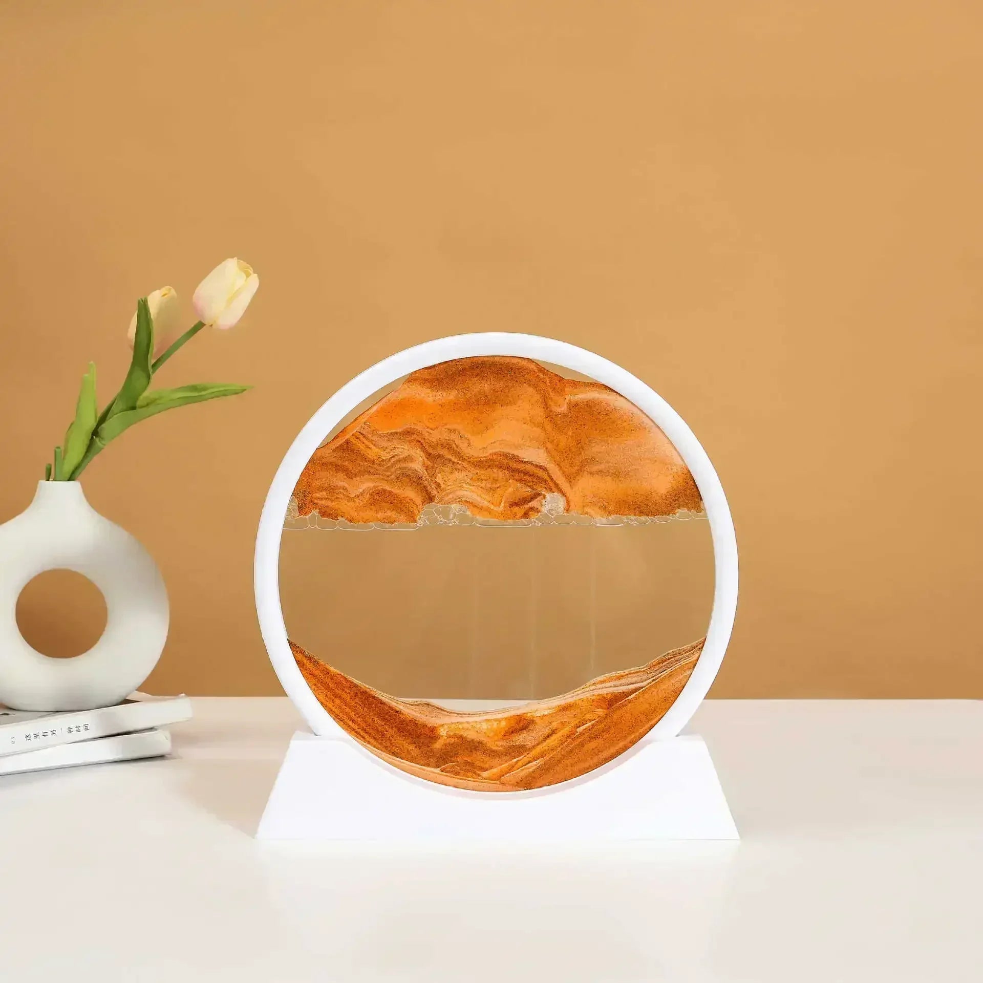 Sandscape Kinetic Sand Art Frame Quicksand 3D Dynamic Liquid Hourglass Moving Sand Painting Flowing Sand Office Home Decor Gifts