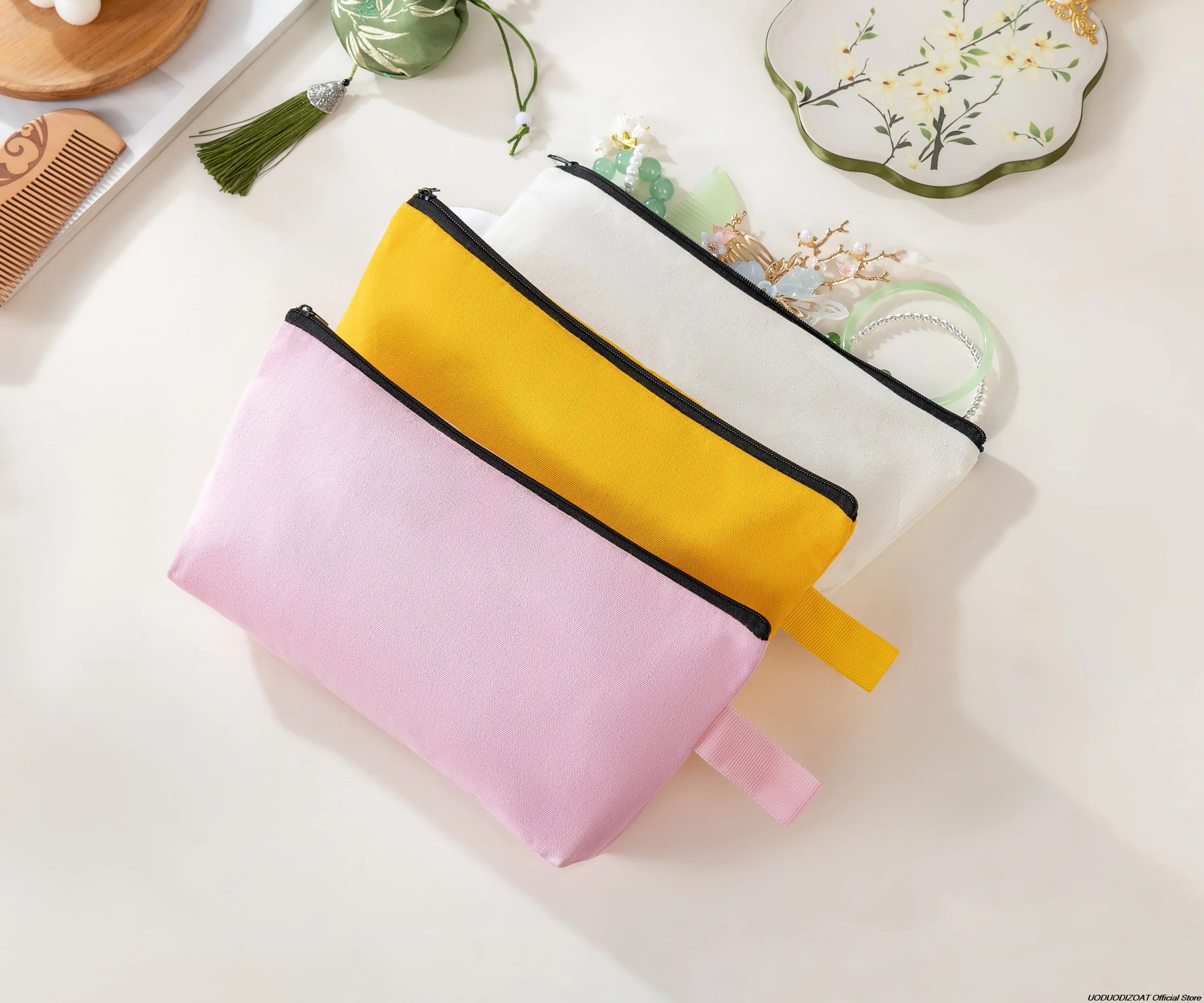 1/2/3/5/10pcs Colorful Makeup Zipper Bags 25×13×4.5cm Multi-Purpose Pencil Pouch for Travel Cosmetics Stationery Daily Storage