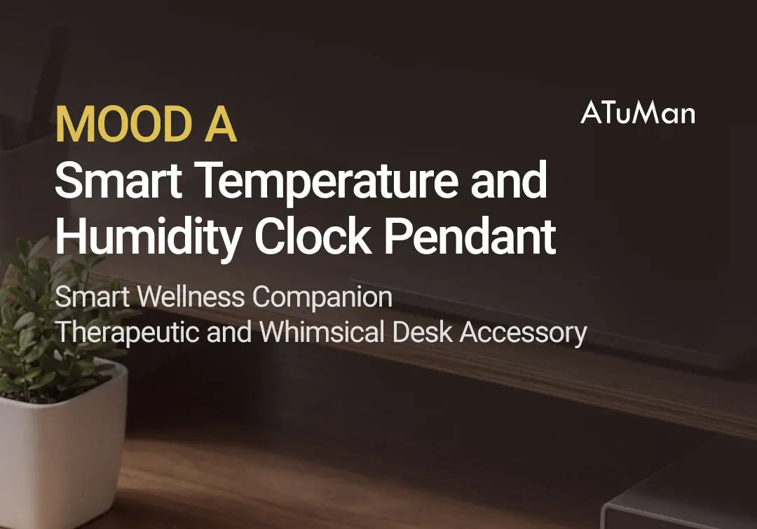 DUKA MOODA Smart Desktop Temperature and Humidity Clock Electric Digital Home Temperature and Humidity Meter Smart Fun Reminder