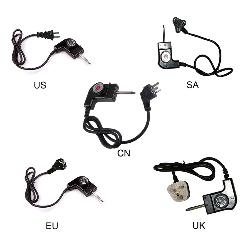 Electric Griddle Heat Control Power Cord US/UK/EU/CN Plug Strong Connection