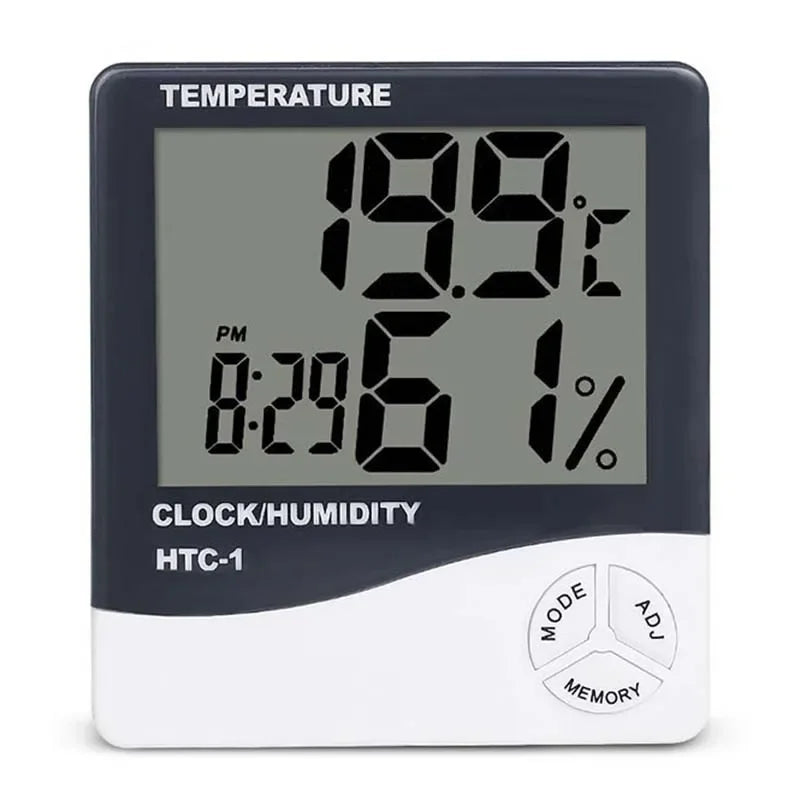 Indoor LCD Digital Thermometer Hygrometer - Electronic Temperature & Humidity Meter Sensor Gauge Weather Station for Home
