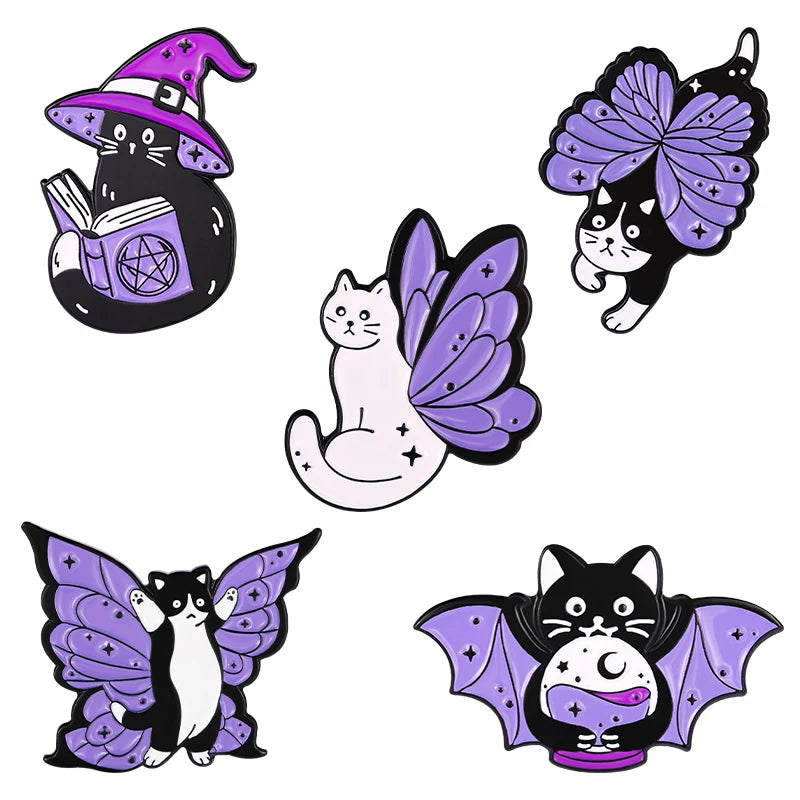 Best Sellers Enamel Pins Custom Set Anime Tarot Oil Painting Frog Witch Brooches Lapel Badges Punk Goth Jewelry