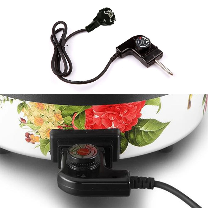 Electric Griddle Heat Control Power Cord US/UK/EU/CN Plug Strong Connection