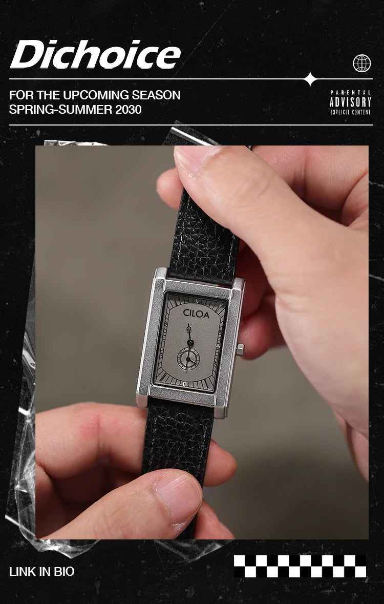 Tank square luxury brands watches for man quartz vintage watch men's automatic movement  mechanical male gifts men wristwatches