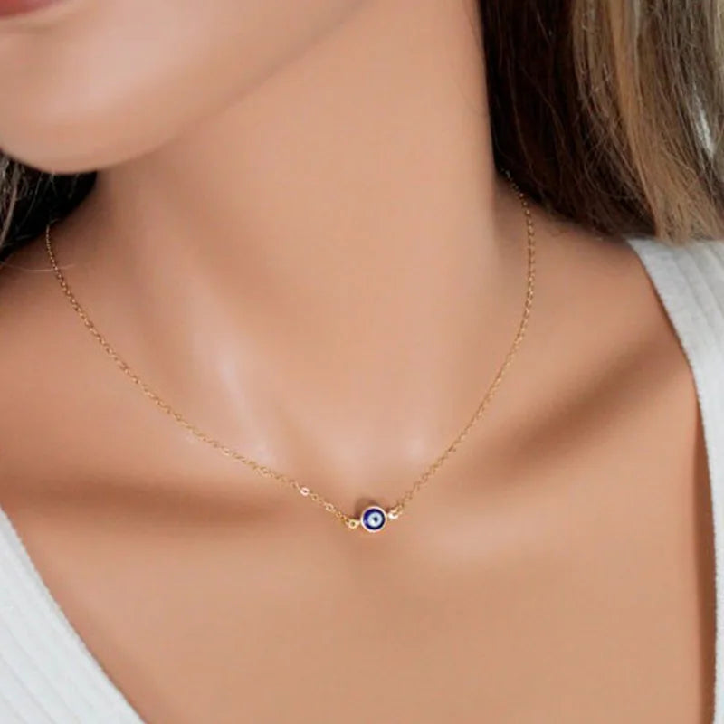 Best Sellers! Türkiye Devil's Eye Versatile Blue Eye Collar Chain Girl