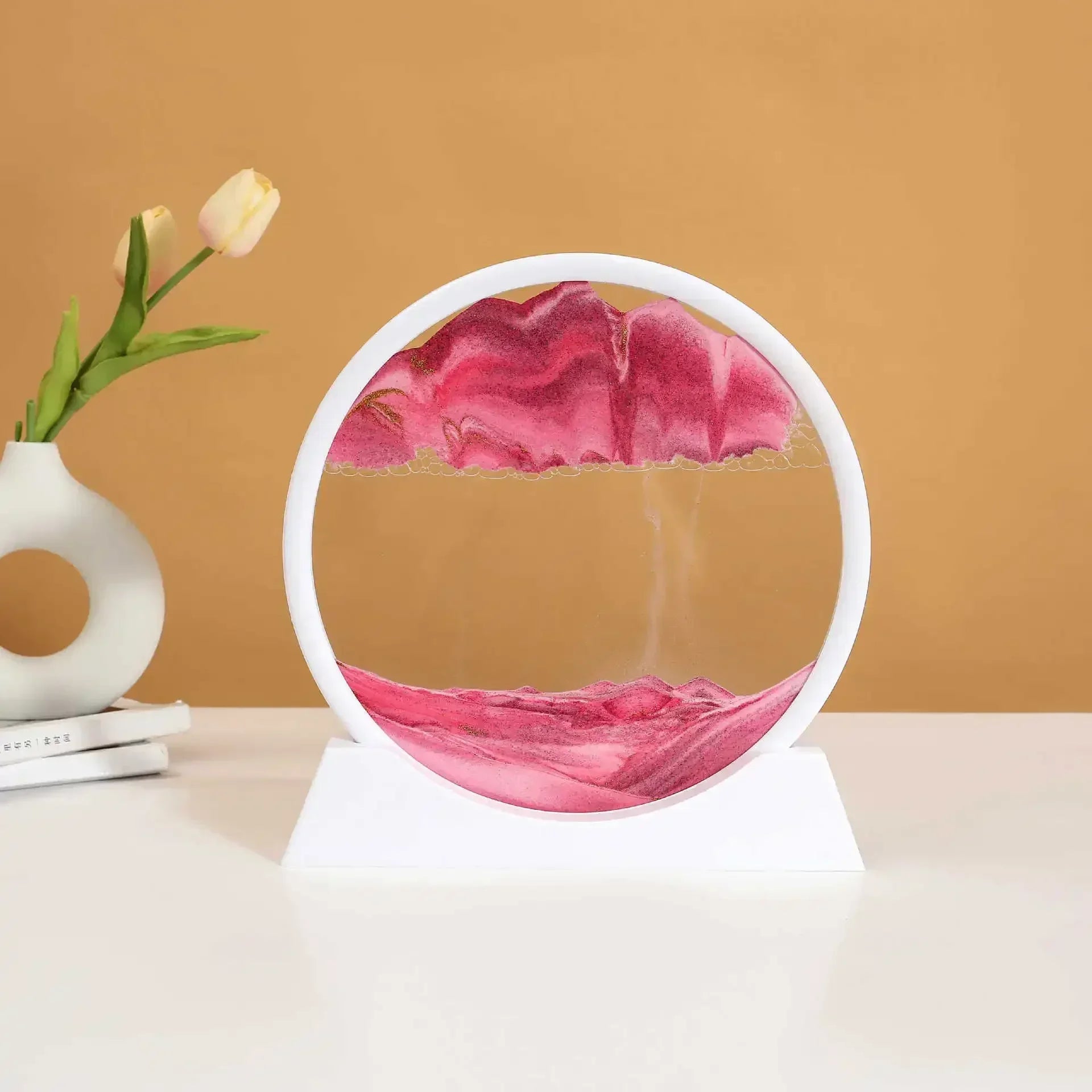 Sandscape Kinetic Sand Art Frame Quicksand 3D Dynamic Liquid Hourglass Moving Sand Painting Flowing Sand Office Home Decor Gifts