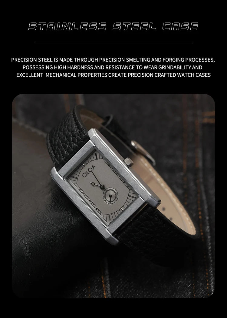 Tank square luxury brands watches for man quartz vintage watch men's automatic movement  mechanical male gifts men wristwatches