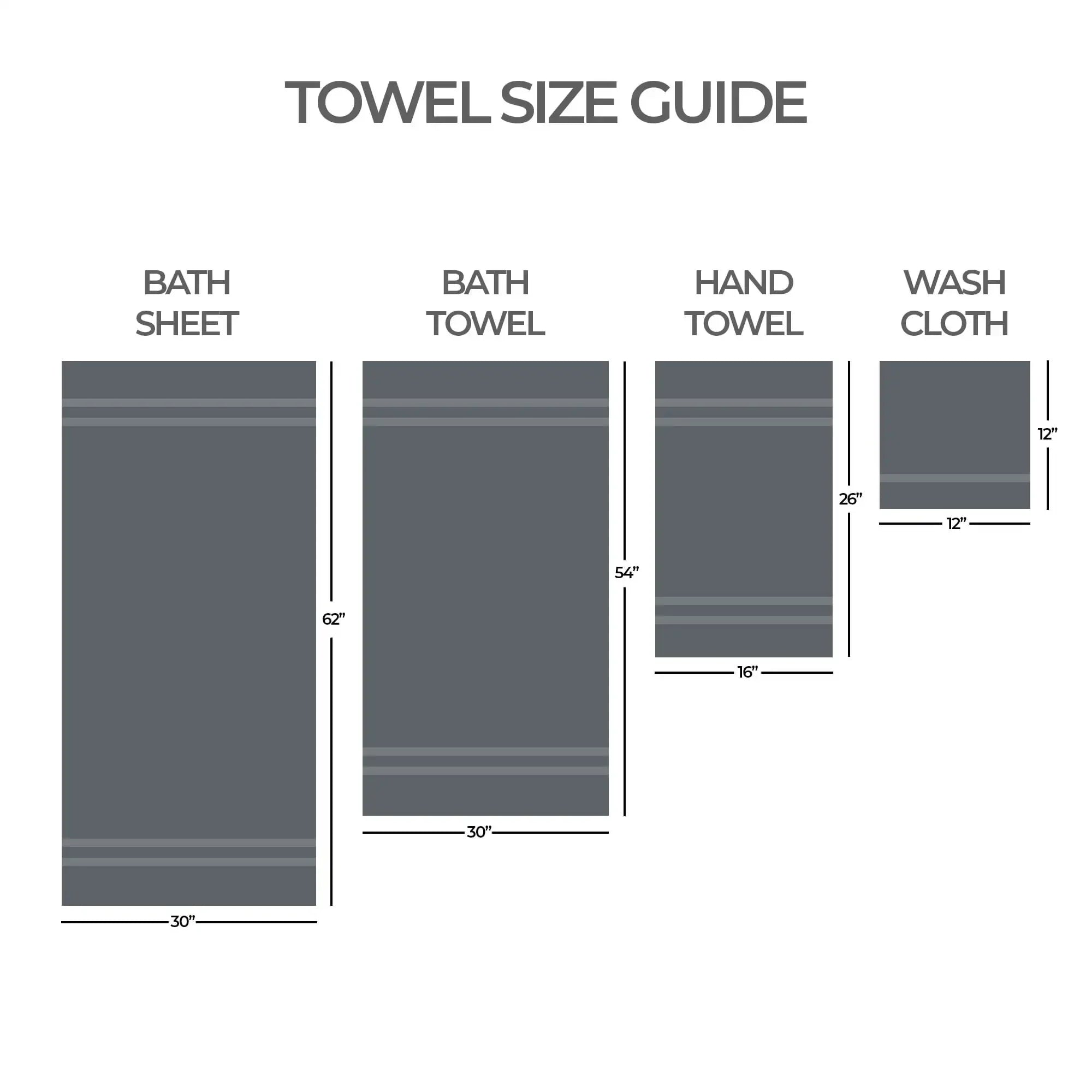 NEW ARRIVALS Textured Washcloth, 12" x 12", Grey