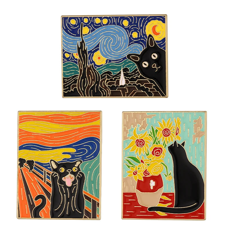 Best Sellers Enamel Pins Custom Set Anime Tarot Oil Painting Frog Witch Brooches Lapel Badges Punk Goth Jewelry