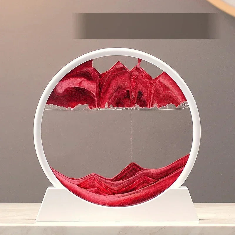 Sandscape Kinetic Sand Art Frame Quicksand 3D Dynamic Liquid Hourglass Moving Sand Painting Flowing Sand Office Home Decor Gifts