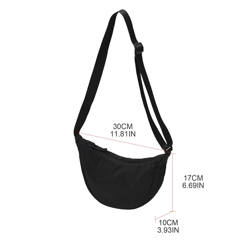 Casual Nylon Hobos Crossbody Bag for Women Men Shoulder Bags Large Capacity Tote Lady Travel Shopper Bag Female Purses