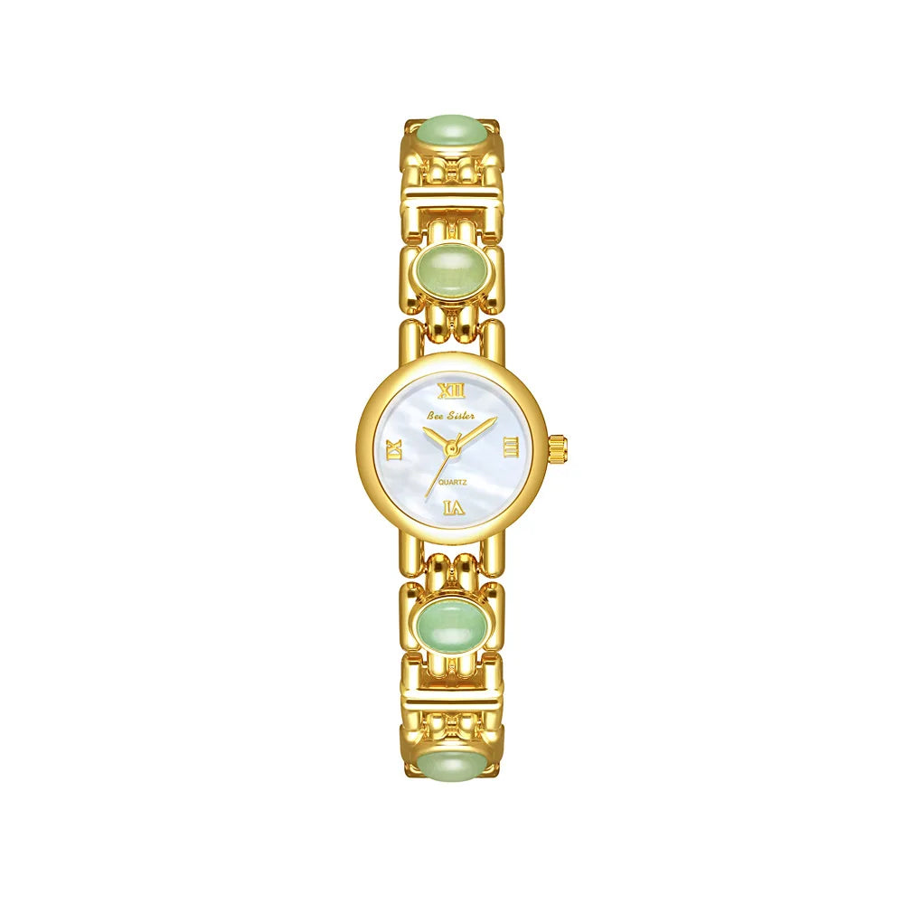 Light Luxury Women's Watches Aurora Natural Shell High Quality Bracelet Quartz Wristwatch Roman Numerals Round Dial Woman Watch