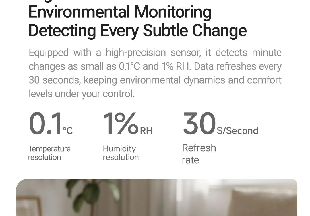 DUKA MOODA Smart Desktop Temperature and Humidity Clock Electric Digital Home Temperature and Humidity Meter Smart Fun Reminder