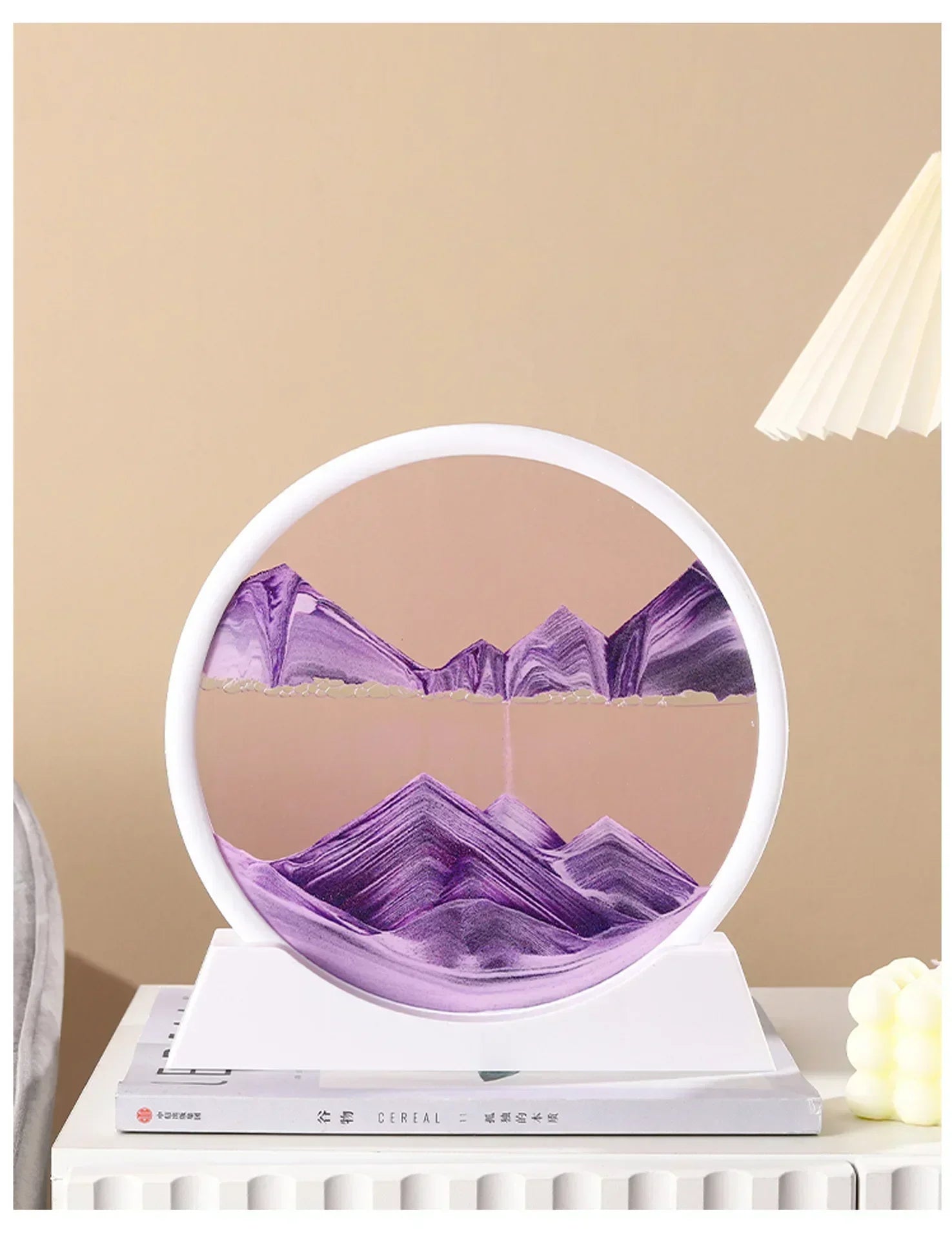 Sandscape Kinetic Sand Art Frame Quicksand 3D Dynamic Liquid Hourglass Moving Sand Painting Flowing Sand Office Home Decor Gifts