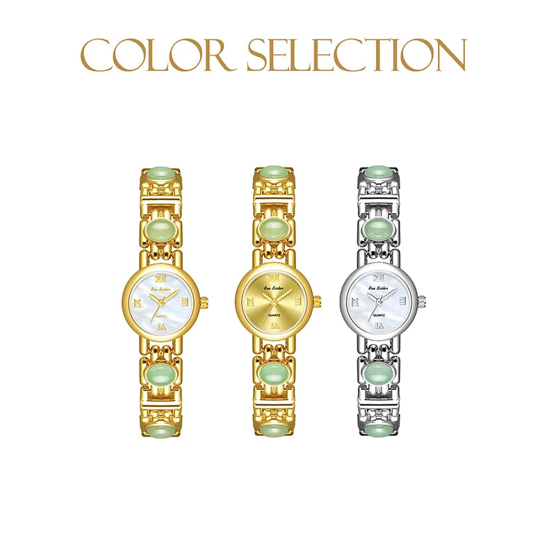 Light Luxury Women's Watches Aurora Natural Shell High Quality Bracelet Quartz Wristwatch Roman Numerals Round Dial Woman Watch