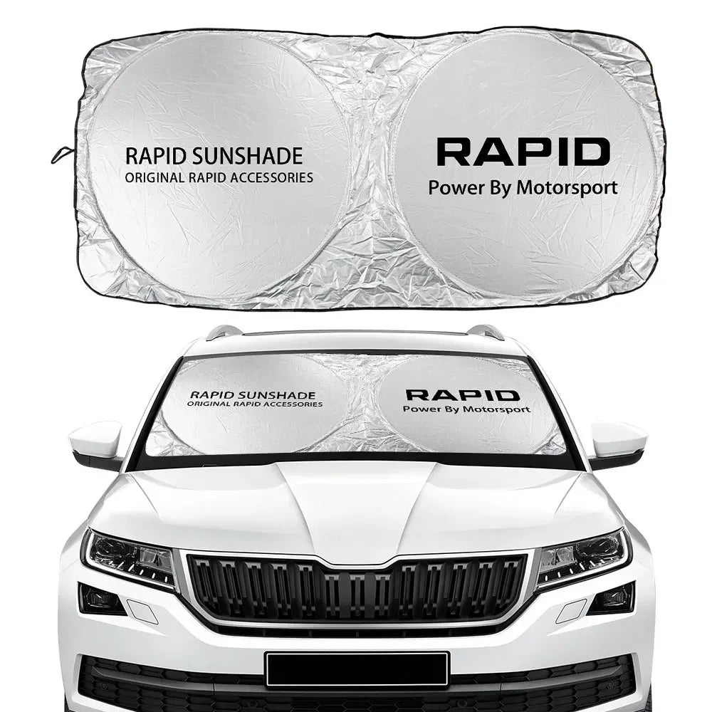 Car Windshield Sunshade Cover Accessories For Skoda Octavia Fabia Rapid Superb Kodiaq Scala Karoq Citigo Kamiq Roomster Enyaq