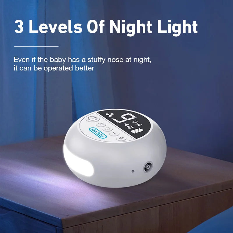 MAMIJOY  Baby Nasal Aspirator Electric Nose Cleaner with Built-In Music & Night Light Rechargeable Nose Booger Sucker for Babies