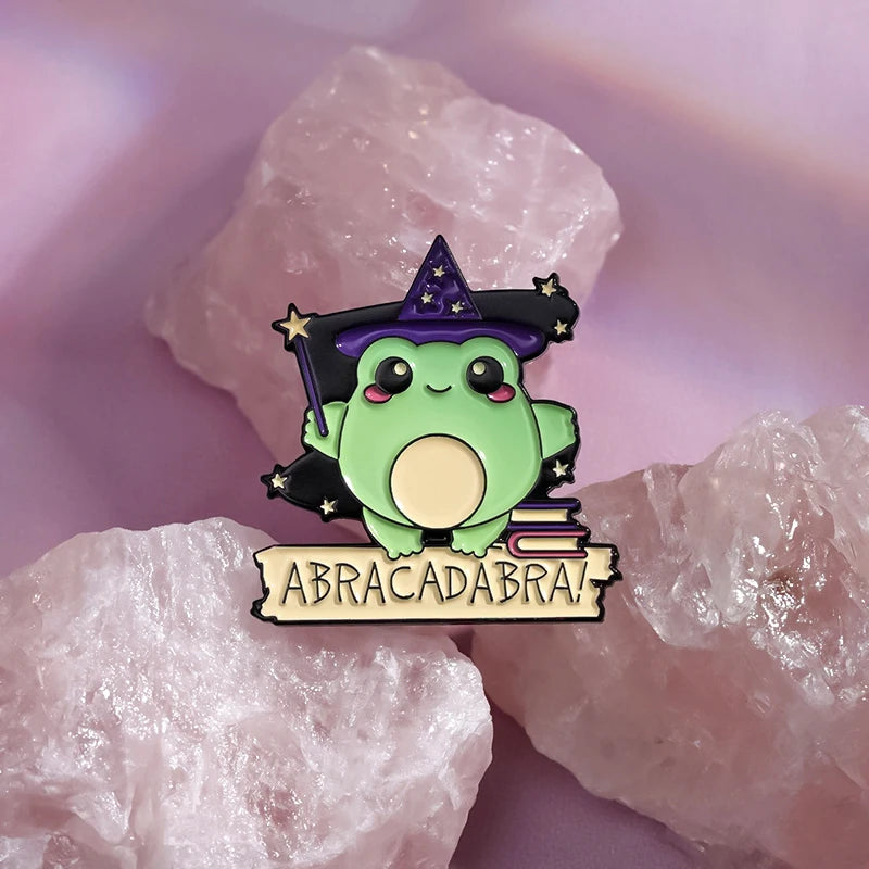 Best Sellers Enamel Pins Custom Set Anime Tarot Oil Painting Frog Witch Brooches Lapel Badges Punk Goth Jewelry