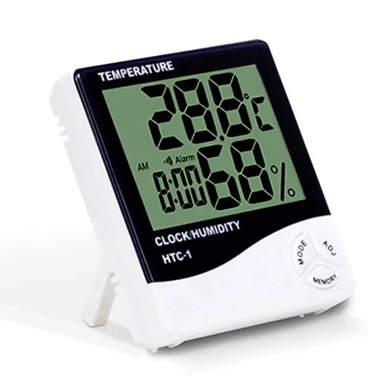 Indoor LCD Digital Thermometer Hygrometer - Electronic Temperature & Humidity Meter Sensor Gauge Weather Station for Home