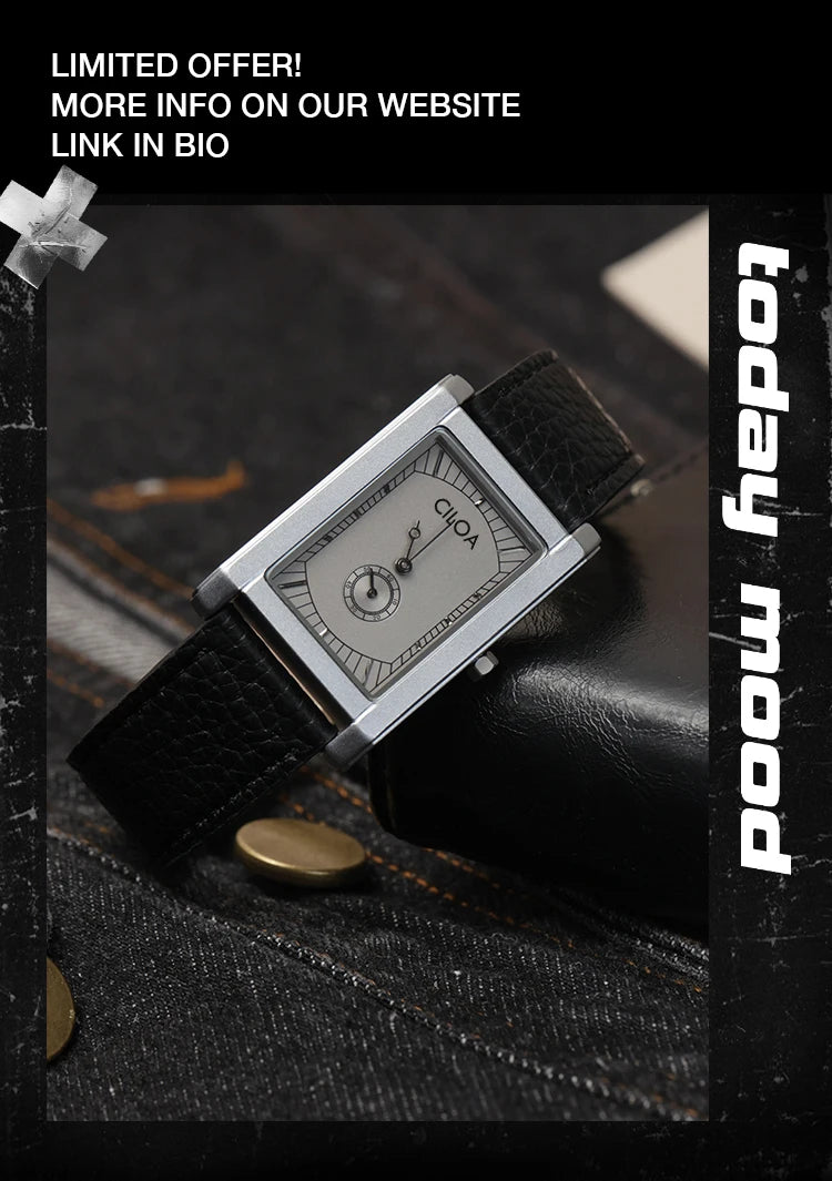 Tank square luxury brands watches for man quartz vintage watch men's automatic movement  mechanical male gifts men wristwatches